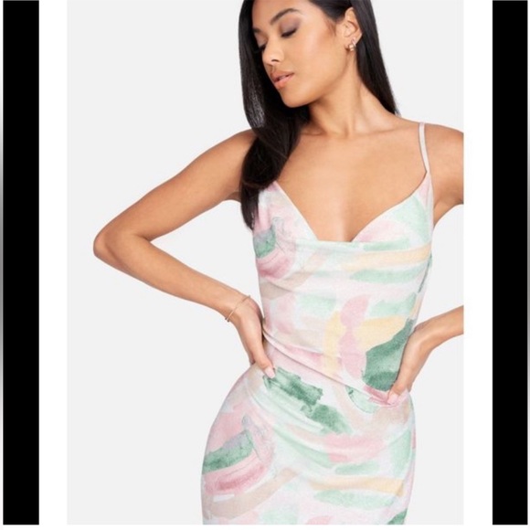 Bebe Lurex Knit Glossy Maxi Dress - Picture 5 of 5